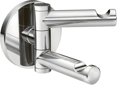 Moen YB0402CH Align - Gancho giratorio doble moderno para bata, cromado