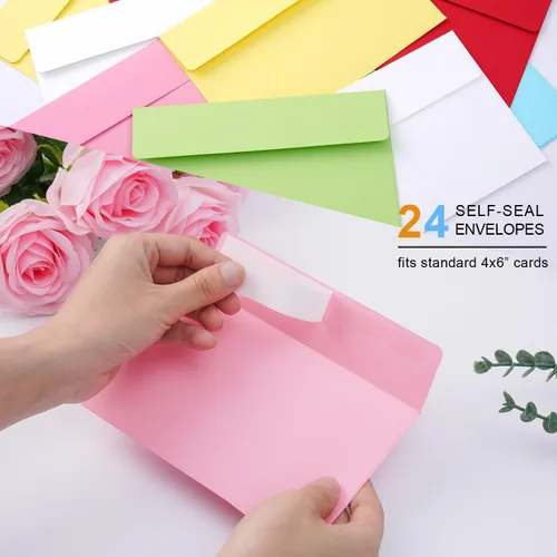 Miniatura 7 de Paquete de 24 tarjetas surtidas de Thinking of You con sobres autoadhesivos, tarjetas de felicitación precargadas en caja de 4 x 6 pulgadas