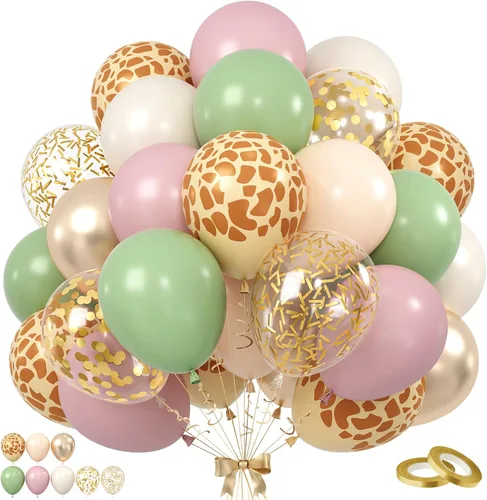 Miniatura 12 de Set de globos de albaricoque, 60 unidades de globos de albaricoque dorado y blanco, globos de látex de albaricoque desnudo de 12 pulgadas, globos
