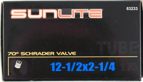 Miniatura 2 de Sunlite tubo para bicicleta 12-1/2 x 2-1/4 (1.75) válvula SCHRADER angular 70 grados