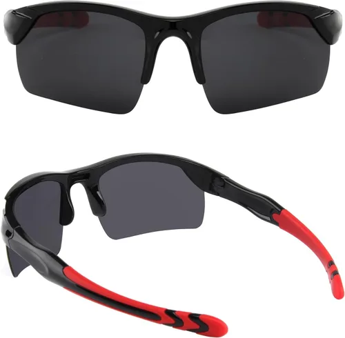 Miniatura 3 de KENBO Polarized Sports Sunglasses for Kids Wrap Around Sunglasses Baseball Cycling UV Protection for Boys Girls Age 3-10