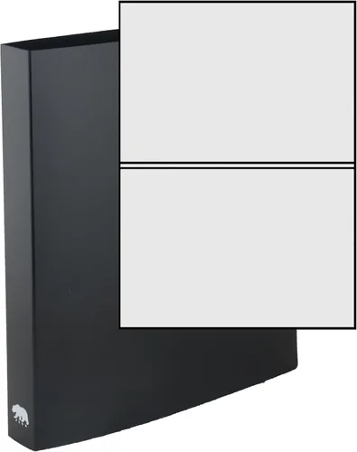 Ursae Minoris Álbum económico de formato estándar con 3 anillos en D para hasta 40 billetes grandes/graduados, postales de hasta 8 x 5 pulgadas,