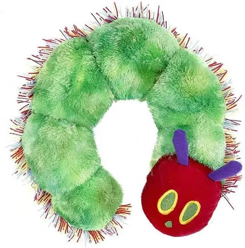 World of Eric Carle Almohada Decorativa La Oruga Muy Hambrienta Juguete de Peluche Juguetes de Oruga Juguetes Rellenos Adorable Oruga Almohada Suave
