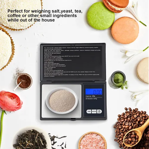 Miniatura 6 de Escala digital pequeña de 7.05 oz/0.00 oz de precisión de gramos y onzas para joyas, polvo, monedas, báscula de bolsillo de cocina de alimentos