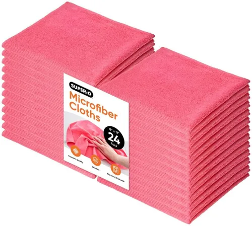 Miniatura 30 de Superio Microfiber Cleaning Cloths Color-Coded for Easy Organization, Ultra-Soft, Durable, Multi-Purpose Cloths for Bathroom, Kitchen, Windows