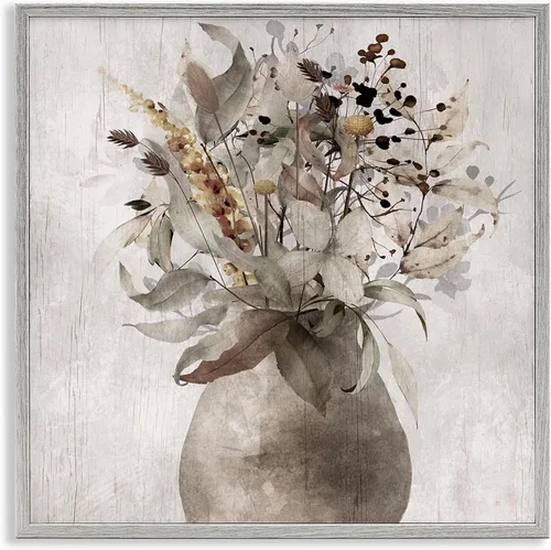 Miniatura 38 de Stupell Industries 'Country Jug Varied Flower Arrangement', Framed Giclee Art, White, 17 x 17 Inches, Easy to Hang and Sturdy, Made in USA, by Carol