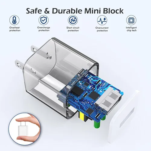 Miniatura 2 de Carga para cargador de iPhone [certificado MFi de Apple] Paquete de 2 cables Lightning para sincronización de datos con cable de carga USB A, bloque