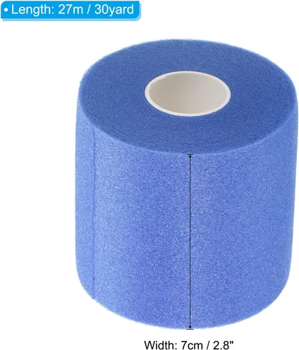 Miniatura 2 de PATIKIL Bádminton Grip Cushion Wrap PE Raqueta de tenis Grip Cinta de respaldo de película Mango antideslizante Cojín Accesorios Azul