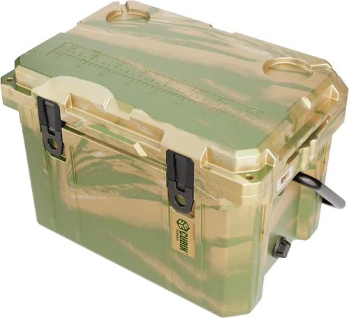 Miniatura 8 de Cubix Outdoors - QuadraX - Enfriador rotomoldeado de 20 cuartos de galón - Retención de hielo de 5 días, hielera dura portátil con portavasos Hunter