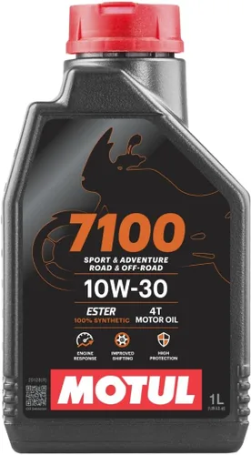 Miniatura 13 de Motul 7100 10W-50 4T 100% Aceite sintético de éster para motor de motocicleta, para carretera y fuera de carretera, 4 litros (104098)