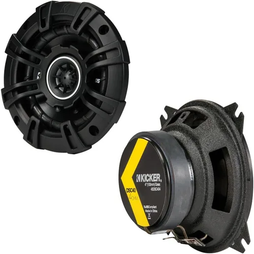 Miniatura 4 de (2) Kicker 43DSC404 - Altavoces coaxiales para automóvil de 4 pulgadas y 4 ohmios - (1) par
