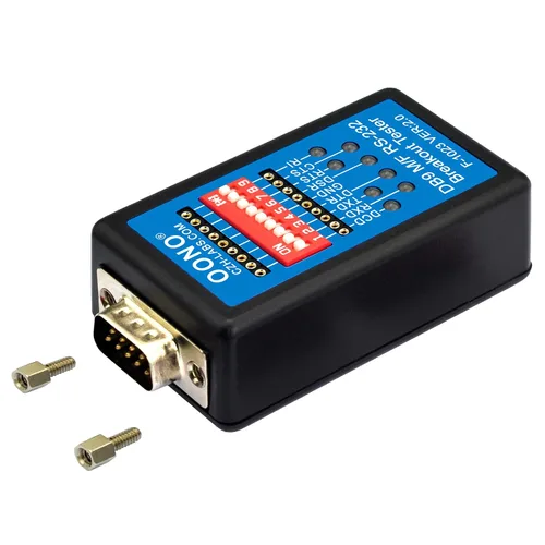 Miniatura 4 de Probador de ruptura RS232 con monitor LED, módulo de ruptura DB9 macho a hembra