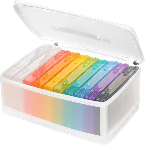 Gbivbe Estuche de almacenamiento de fotos, tamaño 4 x 6, caja grande con capacidad para 1000 fotos, almacenamiento de tarjetas, mango de tarjetas de