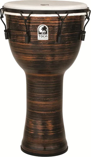 Miniatura 7 de Toca Freestyle II Mecánicamente Tuned Djembe - Puesta de sol africana