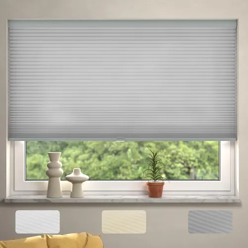 Miniatura 10 de MYshade Persianas sin cordones de celdas hexagonales con filtro ligero para ventanas interiores de 1.5 pulgadas de celda de nido de abeja, persianas