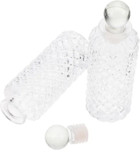DECHOUS 3 unids de escritorio difusor de vidrio botellas 5.1 fl oz difusores de aceite recargables para habitación aromaterapia conjunto