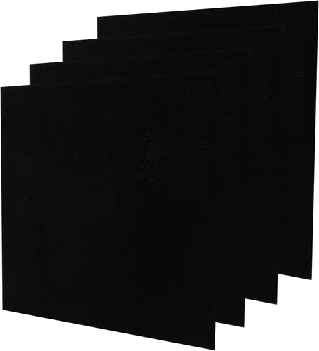 InvisiClean Prefiltro de carbón activado de repuesto, paquete de 4, compatible con purificadores de aire InvisiClean Aura IC-5018 y Sensa IC-5120