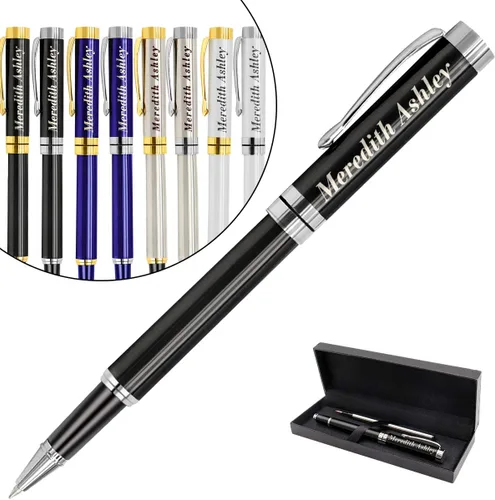 Miniatura 13 de Aolun Bolígrafos personalizados, bolígrafo grabado personalizado, perfecto para cumpleaños, negocios, fiestas con nombre, eslogan o logotipo, tinta