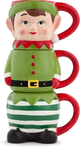 Miniatura 8 de Taza de muñeco de nieve de 16 oz Papá Noel