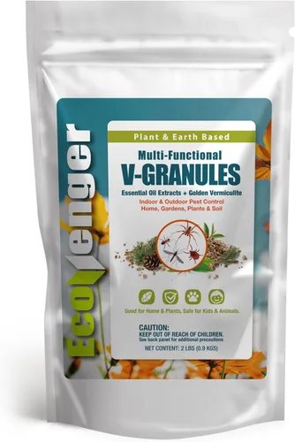 EcoVenger Bolsa multiusos de gránulos en V, horticultura o uso doméstico para protección en interiores y exteriores contra insectos y roedores,
