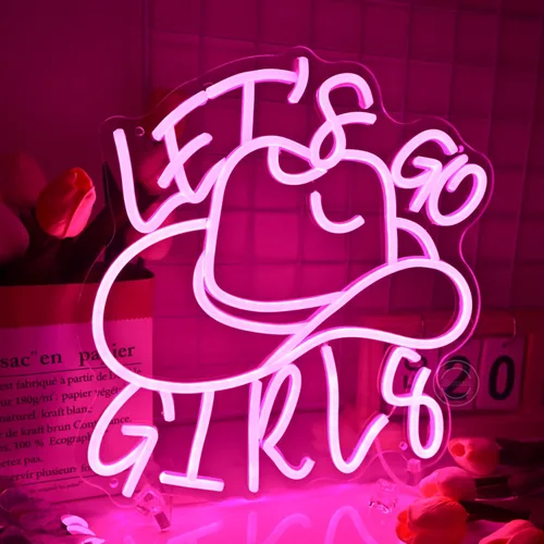 Miniatura 12 de Britrio Letrero de neón Hello Gorgeous para decoración de pared, luz de neón LED rosa, señal de pared de mariposa en forma de corazón