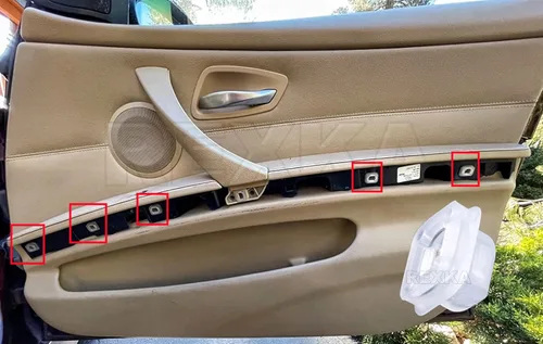 Miniatura 5 de Rexka 15 Uds. Moldura interior Retenedor de puerta de moldura de acabado Clips E46 E90 E91 X5 Compatible con BMW 320i 323i 325i 328i 330i M3 X5 E53