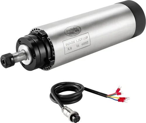 Motor CNC de husillo CNC 110V 1.5KW Motor de husillo refrigerado por aire 2.559 in 4 rodamientos 24000RPM 400HZ para máquina de enrutador CNC