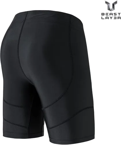 Miniatura 2 de HUGE SPORTS Pantalones cortos de natación de compresión para hombre, pantalones cortos de natación de secado fresco y seco, pantalones cortos