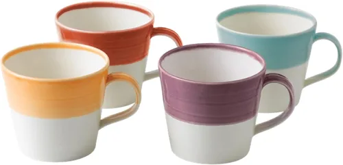 Miniatura 10 de Royal Doulton 1815 Juego de 4 platos llanos con patrones mixtos