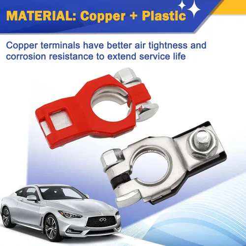 Miniatura 5 de Terminal de batería positivo y negativo para Nissan Infiniti Toyota Lexus 90982-05035 y 90982-06022 24340-7F000 y 24340-7F001