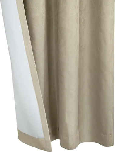 Miniatura 4 de Loft Living Panel de cortina jacquard opaca con ojales, color esmeralda, 52 x 95 pulgadas, lino