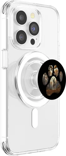 Miniatura 3 de Dogo Argentino Mountain Paw Design Dog Mom Dad PopSockets MagSafe PopGrip for iPhone