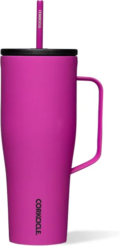 Corkcicle Cold Cup XL - Vaso aislado con asa - Mantiene las bebidas frías durante 12 horas - Triple aislamiento - Tapa a prueba de derrames - Regalo