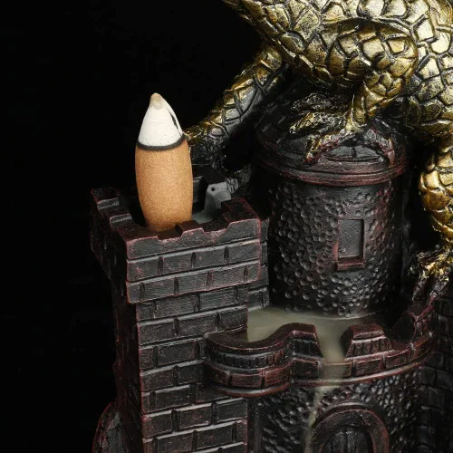 Miniatura 2 de Fly Dragon Incense Burner Smoke Waterfall Incense Holder Incense Cone Holder / 50 Free Incense Cones Semli