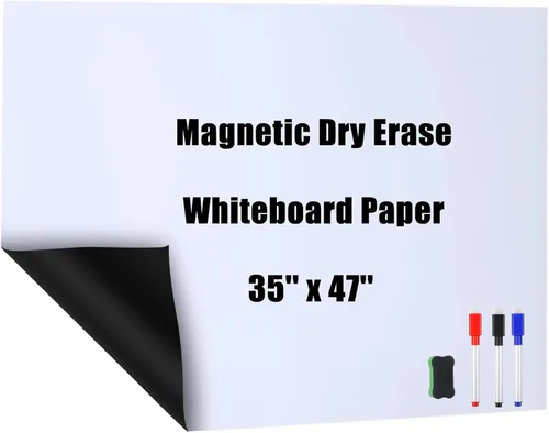 Adhesivo de borrado en seco para decoración de pared, papel de contacto autoadhesivo para pizarra blanca, papel de pared magnético para despegar y