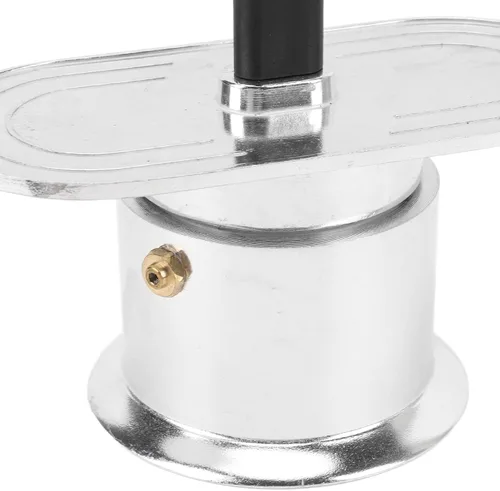 Miniatura 5 de Cafetera doble, aleación de aluminio, doble tubo, estufa italiana, para el hogar, oficina, tamaño compacto, fácil de usar, simultánea, rico sabor