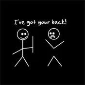 Miniatura 2 de Camiseta divertida sarcástica con texto en inglés "I Got Your Back Stick
