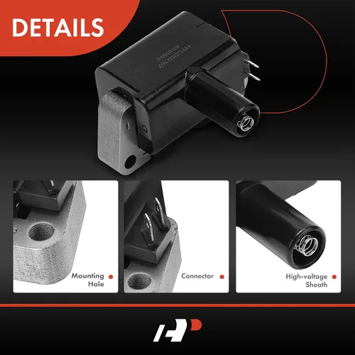 Miniatura 5 de A-Premium Paquete de bobinas de encendido del motor compatible con Nissan Frontier 2001-2004, Tsuru 1998-2017, Tsubame 1995-2004, Pickup 1997-2004