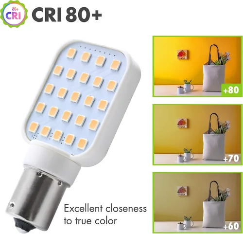 Miniatura 3 de Paquete de 2 bombillas LED giratorias para interiores de caravana, superbrillante, 312 lúmenes, 1141, 1156, BA15S, 24-SMD, bombilla de 10-30 V