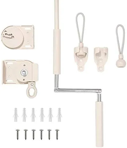 Miniatura 5 de Cross Land Persiana solar inalámbrica con manivela para niños, para exteriores y exteriores, para patio, césped, pérgola, jardín, porche, cabaña