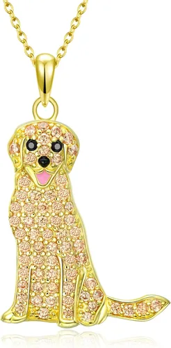 Miniatura 110 de Collares con colgante de perro de plata de ley S925 – 24 razas corgi/husky/labrador/pastor para mujer