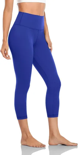 Miniatura 2 de HeyNuts Leggings capri esenciales de cintura alta para yoga, control de abdomen, pantalones recortados de entrenamiento de 21 pulgadas