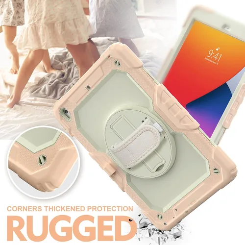 Miniatura 7 de BLOSOMEET Bonita funda para iPad de 9ª generación 2021 de 10.2 pulgadas con protector de pantalla de vidrio templado y soporte para bolígrafo, funda