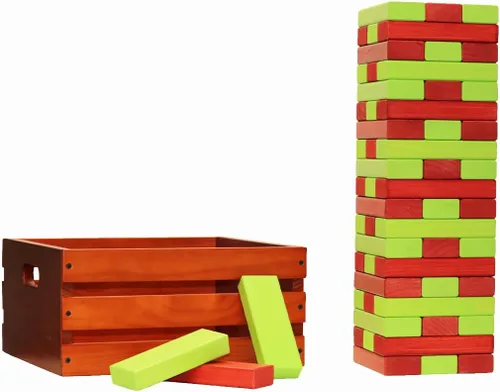 Miniatura 29 de Tailgating Pros Maderas gigantes de primera calidad con caja manchada: ¡elige los colores de tu equipo! Juego gigante para patio al aire libre