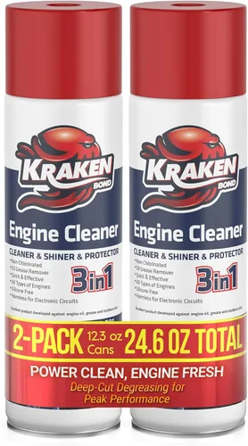 KRAKEN BOND Aerosol Limpiador de Motor - (2x362.8 ml) Desengrasante para Compartimento del Motor, Sarro y Motor | Pack de 2