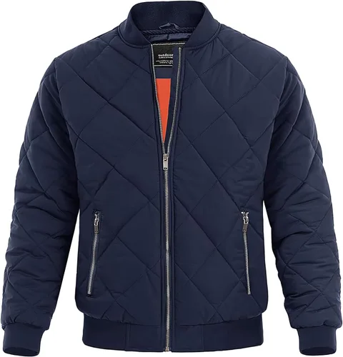 Miniatura 10 de MAGNIVIT Chaqueta bomber para hombre, chaqueta acolchada para invierno y otoño, abrigos acolchados cálidos