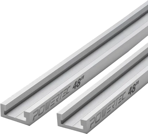 Miniatura 10 de POWERTEC 71130 Kit de Perilla de Riel en T con pernos hexagonales de 1/4-20 por 1-1/2" y arandelas, juego de 36, pernos de riel en T, accesorios