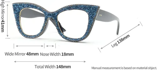 Miniatura 5 de Gafas de lectura con diseño de ojo de gato, con diamantes de imitación brillantes, montura de diamante negro, lentes para lector de luz azul