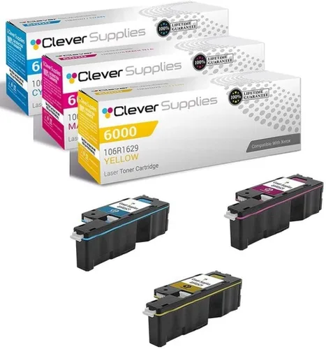 Miniatura 286 de CS compatible Xerox Phaser 6510/WorkCentre 6515 (106r03480) 2 cartuchos de tóner negro para Phaser 6510, WorkCentre 6515 2 negro