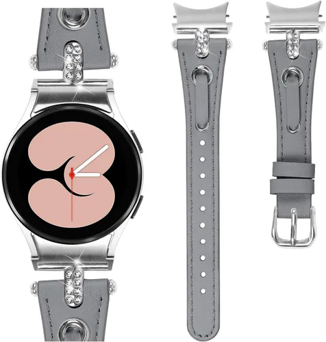 Miniatura 20 de DEALELE Correas compatibles con Samsung Galaxy Watch 6/6 Classic / 5/5 Pro / 4/4 Classic/Galaxy 3 1.614 in / Active 2, correa de repuesto de cuero